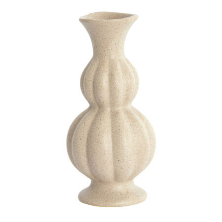 Vaas Naida keramiek mat grijs bruin M | Light & Living