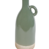 Vaas Nico groen/beige aardewerk L |