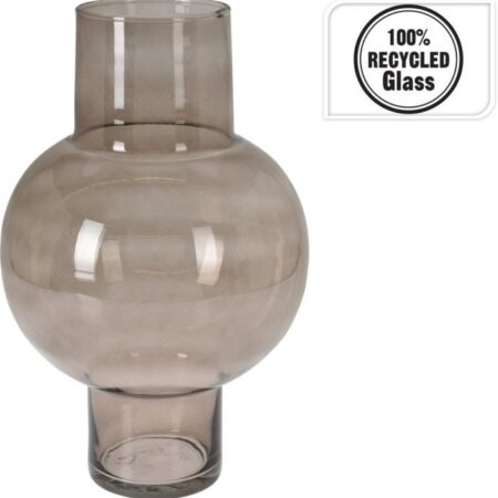 Vaas Recycled Grijs Glas 25XH40cm |