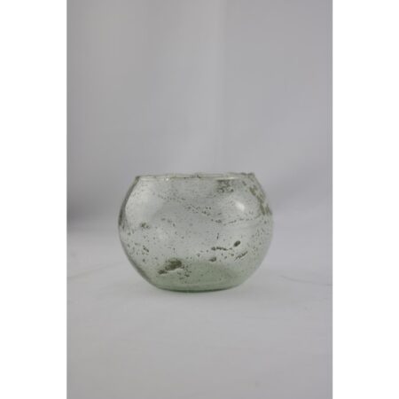 Vaas bol bubbel glas 14x14x10cm | Mansion Atmosphere