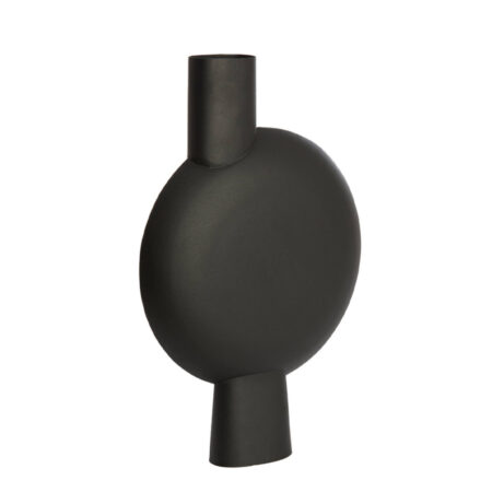 Vaas deco Benoa Mat zwart L |