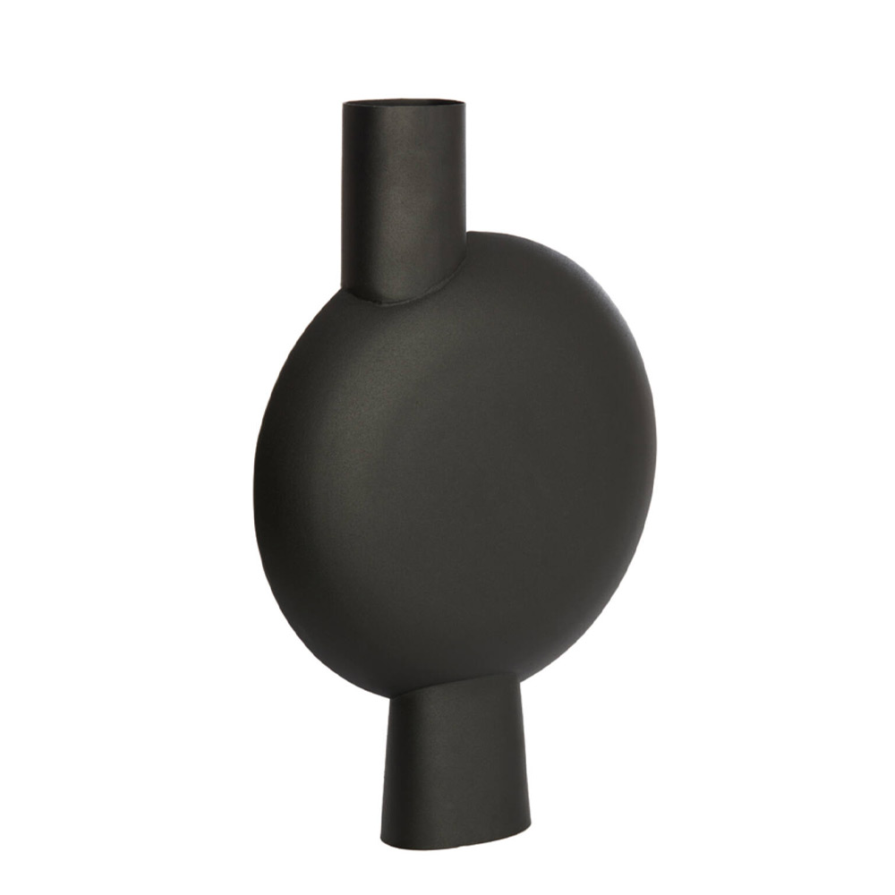Vaas deco Benoa Mat zwart L |