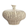 Vaas deco Nevano mat donker bruin creme m | Light & Living