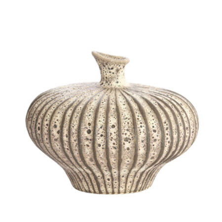 Vaas deco Nevano mat donker bruin creme s | Light & Living