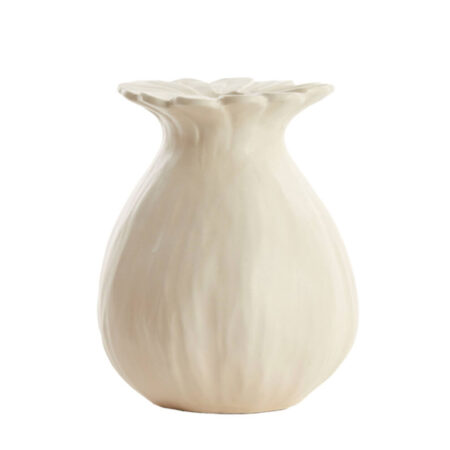 Vaas deco Rewa keramiek creme M | Light & Living
