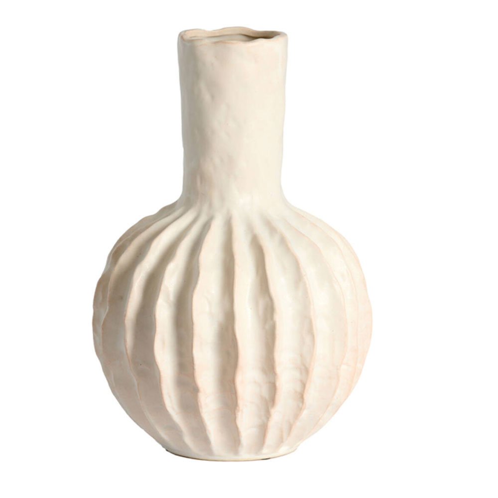 Vaas deco Senago keramiek creme m | Light & Living