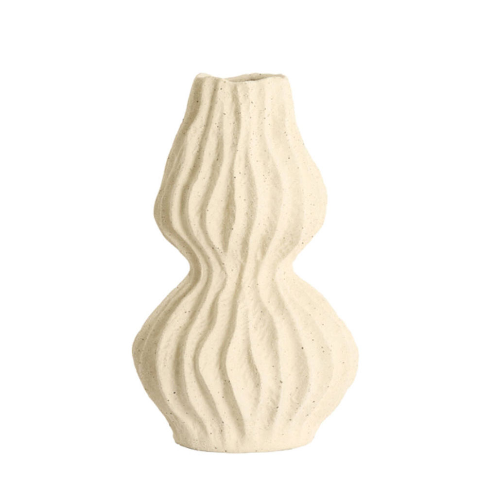 Vaas deco Vania keramiek creme s | Light & Living