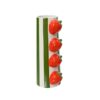 Vaas dolomiet streep-aardbei H20.7cm | Decoris