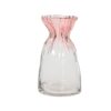 Vaas glas H20.5cm zacht roze | Decoris