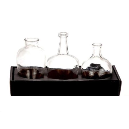Vaas glas transparant set a 3 | HBX natural living