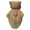 Vaas met tulpen beige 13x13x24cm | Mansion Atmosphere