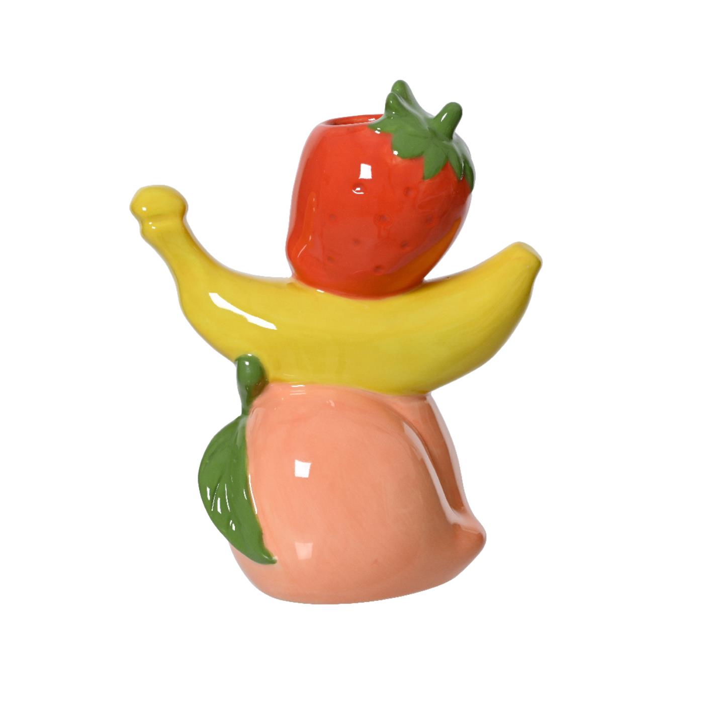 Vaas porselein H18cm fruit | Decoris