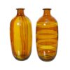 Vaas recycled glas H31cm geel | Decoris