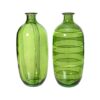 Vaas recycled glas H31cm groen | Decoris