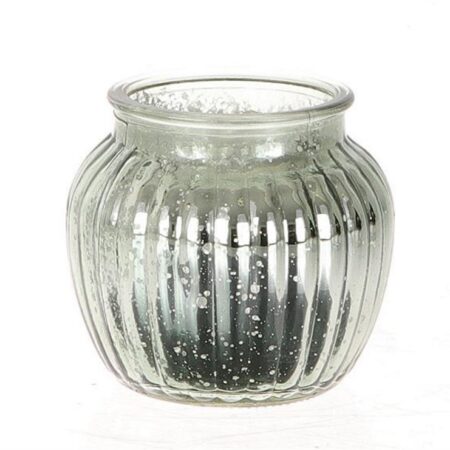 Vaas-windlicht Ø11xh10cm groen | HBX natural living