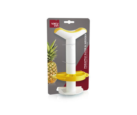 Vacu Vin Ananassnijder 2-in-1 wit/geel | Vacu Vin