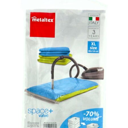 Vacuumzak En Luchtdicht Ventiel XL 80x120cm | Metaltex
