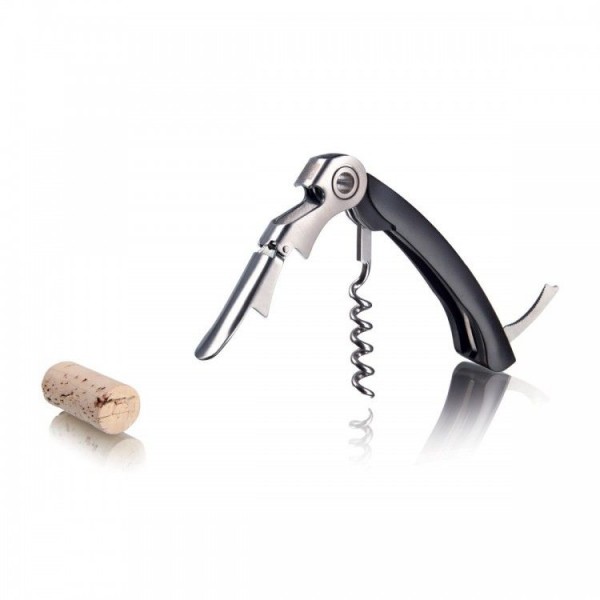 Vacuvin kurkentrekker double hinged zwart | Vacuvin