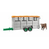 Veetransportaanhanger met koe 1:16 | Bruder