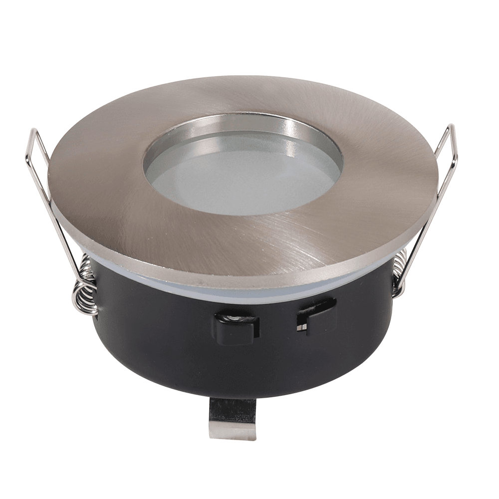 Vegas - LED Inbouwspot - Armatuur - Diameter 83mm - GU10 Fitting incl. lamphouder - Rond - IP44 - RVS | HOFTRONIC
