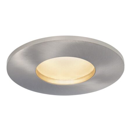 Vegas - LED platte inbouwspots met lage inbouwdiepte 60mm - 6 Watt 570 Lumen - 4000K Neutraal wit - GU10 LED Module - Dimbaar - Rond - IP44 voor badkamer