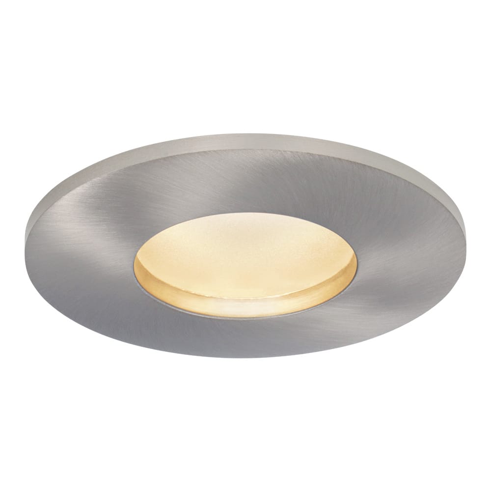 Vegas - LED platte inbouwspots met lage inbouwdiepte 60mm - 6 Watt 570 Lumen - 4000K Neutraal wit - GU10 LED Module - Dimbaar - Rond - IP44 voor badkamer