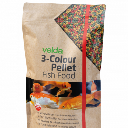 Velda hoogwaardig 3-kleuren korrelvoer - 1 liter | Velda