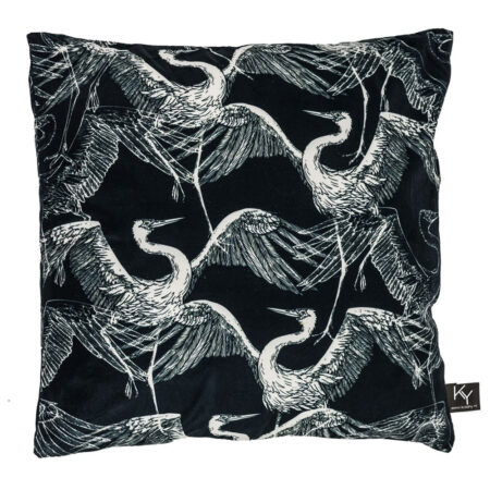 Velvet kussen Reiger |