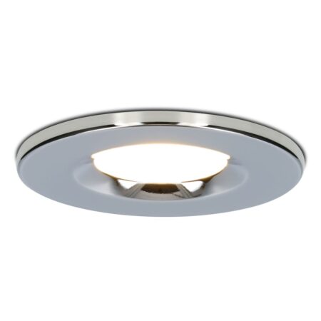 Venezia LED inbouwspot - 6 Watt 650 lumen - 2700K warm wit - Dimbaar - Rond - IP65 waterdicht - Chroom - Voor binnen