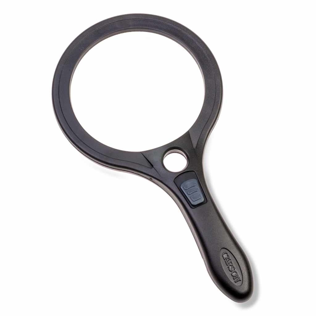 Vergrootglas rond met ledverlichting | 9 cm | vergroot 2.5 maal | Loep | Vergrootglazen | CAAS90 | ThuiszorgwinkelXL