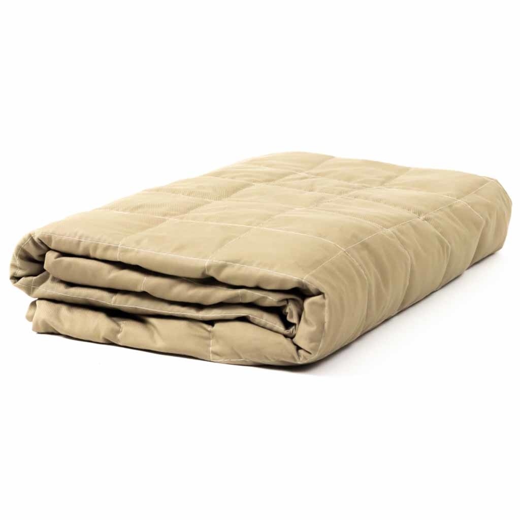 Verzwaarde Deken katoen Beige | Maak een keuze : 70 x 120 cm katoen 4 kg | ThuiszorgwinkelXL