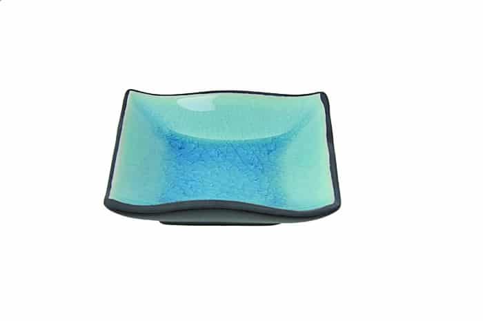 Vierkant Bord - Glassy Turquoise - 9 x 9cm | Tokyo Design Studio