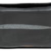 Vierkant Bord Zwart/Zilver - Silver Brush - 18 x 18 cm | Tokyo Design Studio