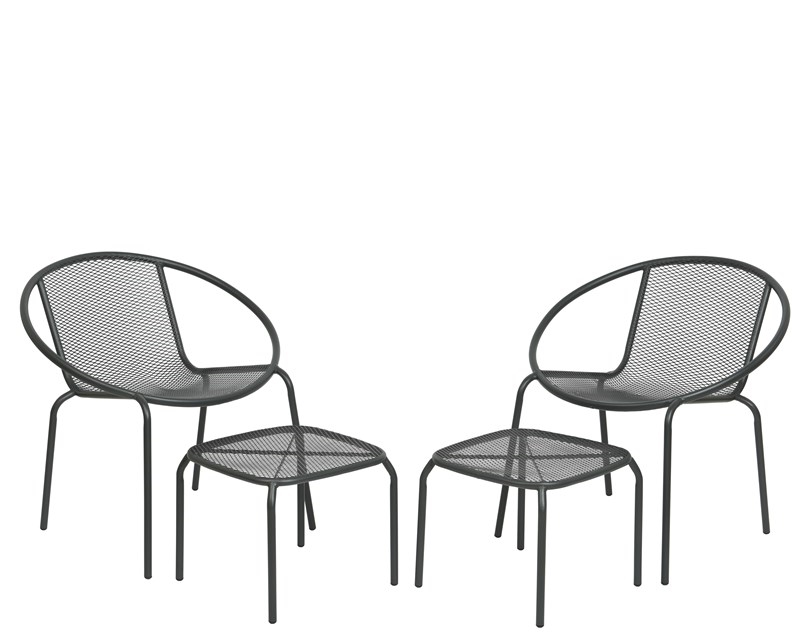Vigo balkonset antraciet | Decoris