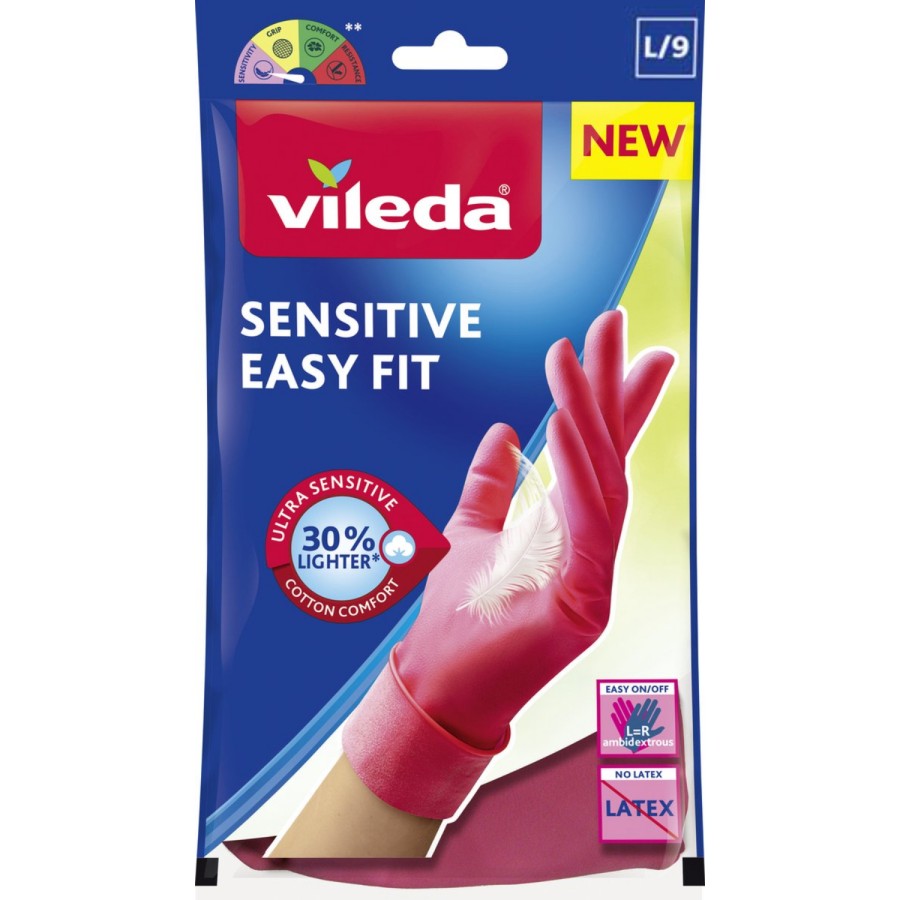 Vileda Handschoenen Sensitive Easy Fit Large | Vileda