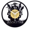 Vinyl clock Rock Star van echte LP gemaakt | Yesterdays Vinyl