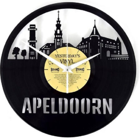 Vinyl wandklok Skyline Apeldoorn LP langspeelplaat | Yesterdays Vinyl