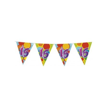 Vlaggenlijn 10mtr cijfers 16 jaar pak/5 | Haza