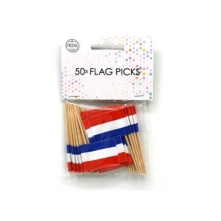 Vlagprikkers Nederland pak a 12x50 stuks | Globos
