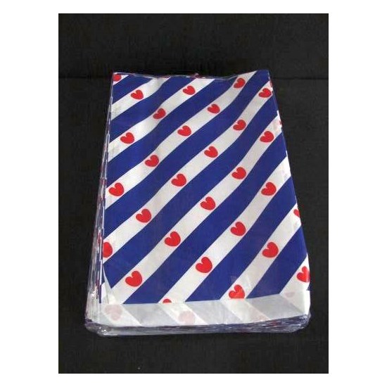 Vlakke zakjes Friesland 17x25 250st | Merkloos