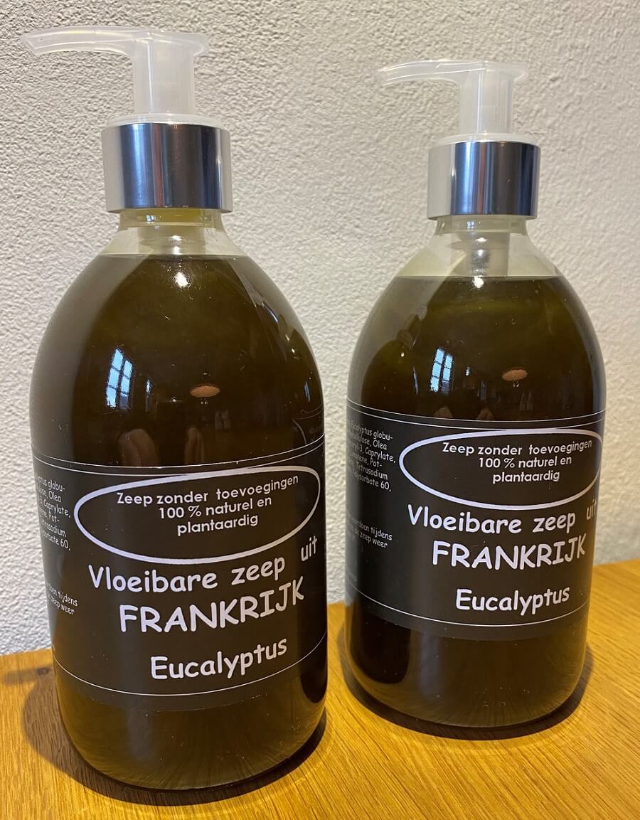 Vloeibare zeep pompje Black Eucalyptus | Marseille Zeep