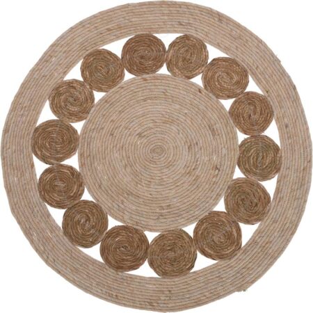Vloerkleed gevlochten rond Ø80cm | Home & Styling