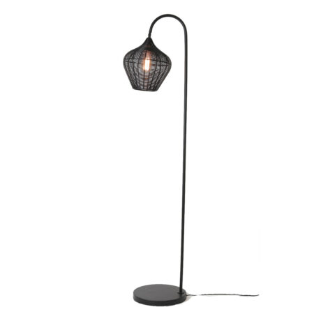 Vloerlamp Alvaro mat zwart | Light & Living