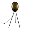 Vloerlamp Eggy L Zwart Goud | Countryfield