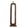 Vloerlamp Kelafo hout choc bruin | Light & Living