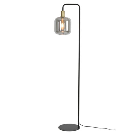 Vloerlamp Lekar antiek brons smoke glas |