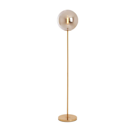 Vloerlamp Medina smoke goud | Light & Living