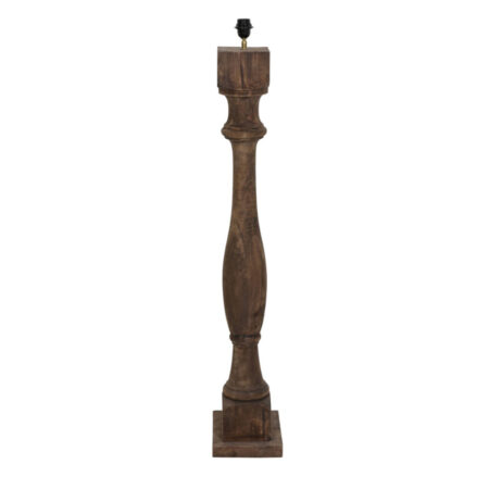 Vloerlamp Robbia hout donker bruin |