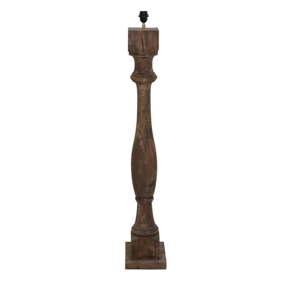 Vloerlamp Robbia hout donker bruin |