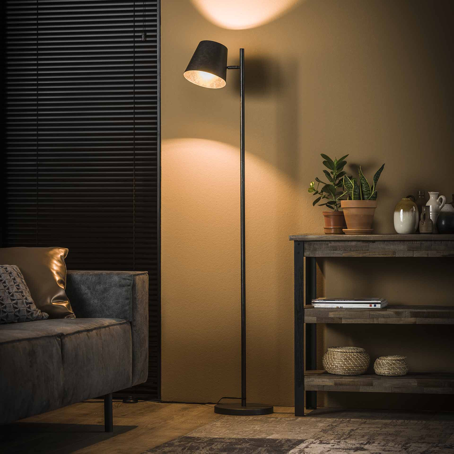 Vloerlamp Telly 157cm - Charcoal | LifestyleFurn